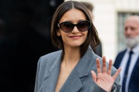 Nina Dobrev Means Business in Chic Lanvin Skirt Suit Look for PFW