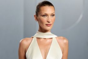 Bella Hadid's Fully Sheer Roberto Cavalli Dress Is All Bold & Bling