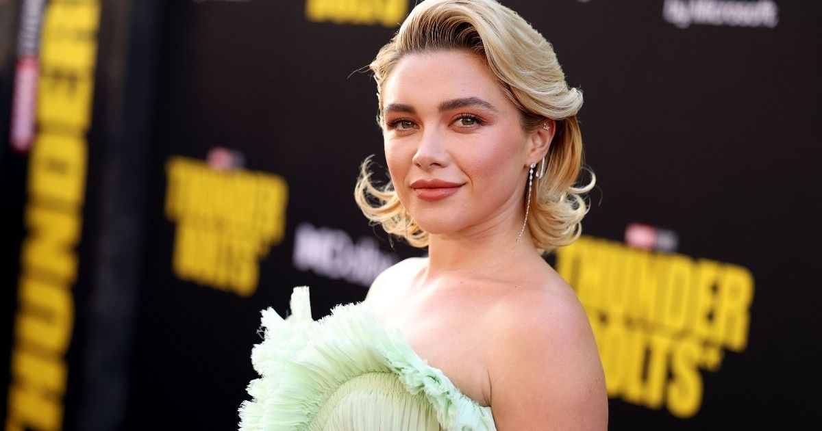 Florence Pugh's Strapless Elie Saab Gown Boasts Dangerously High Slit