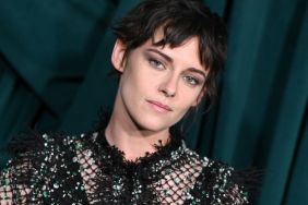 Kristen Stewart Raises Eyebrows in Sheer Netted Look at Pre-Oscar Dinner