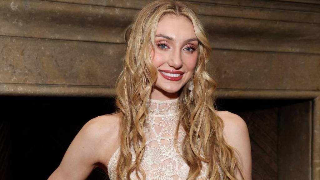 Cameron Brink’s See-Through Skirt Comes With a Bold Halter Top for Aveeno