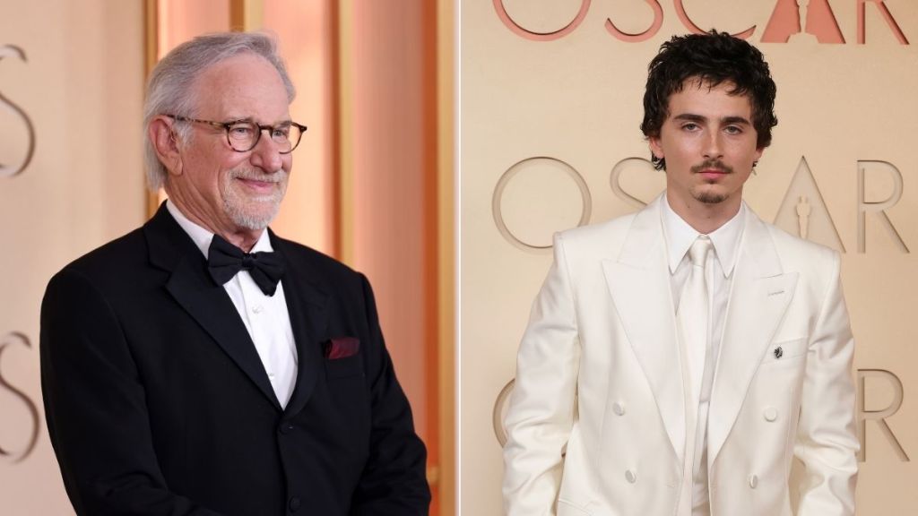 Steven Spielberg Seemingly Ignores Timothee Chalamet at Oscars