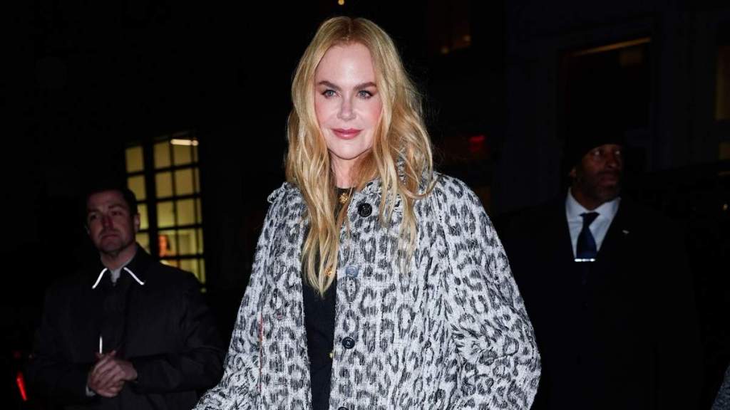 Nicole Kidman Pairs Fully Sheer Tights With Just a Shirt in Variety Photo
