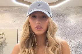 Alix Earle see-through micro minidress