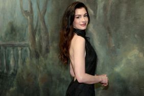Anne Hathaway’s High Slit See-Through Dior Dress Hangs by Just 2 Strings