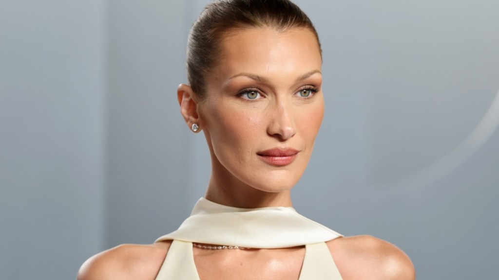 Bella Hadid’s After Party Look Leans Into Sheer Detail & Daring Neckline