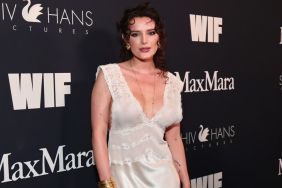 Bella Thorne’s Fully Sheer Dress Is as Lacy as It Gets for Event