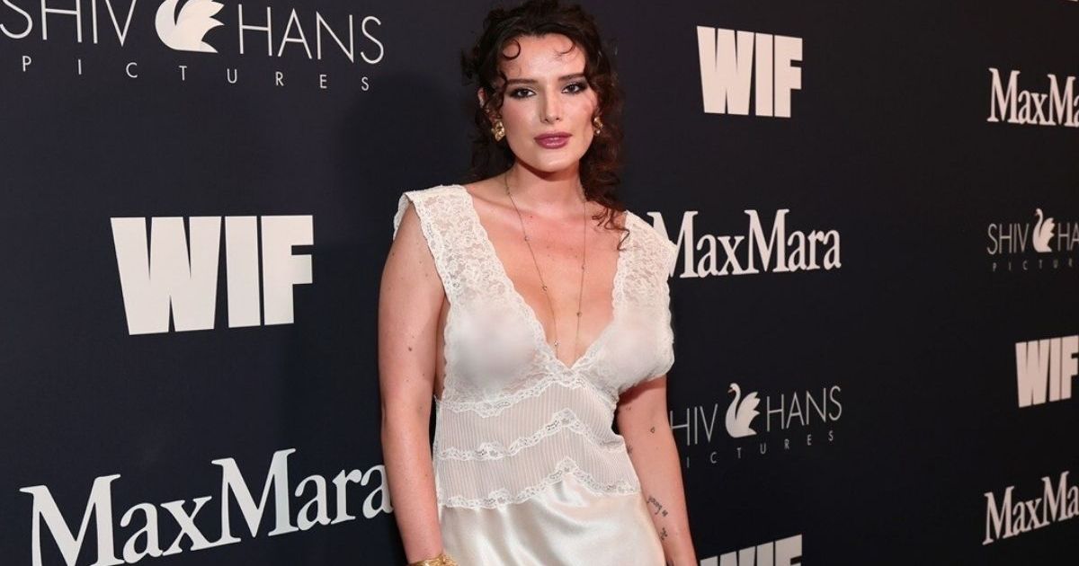 Bella Thorne's Fully Sheer Dress Is as Lacy as It Gets for Event