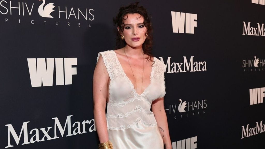 Bella Thorne’s Fully Sheer Dress Is as Lacy as It Gets for Event