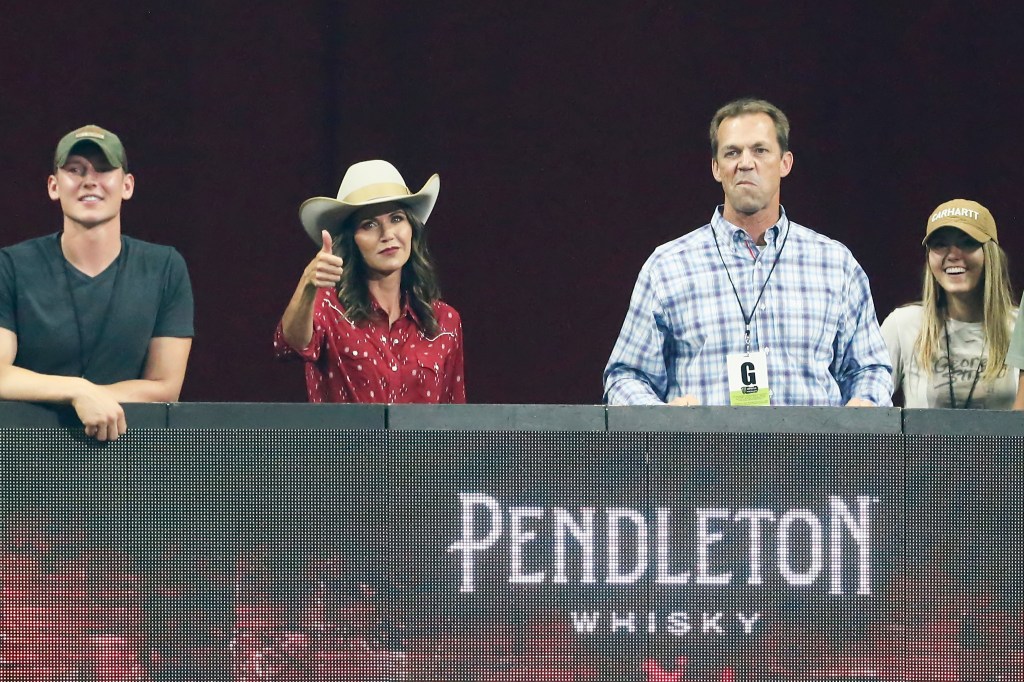 Kristi Noem with her husband