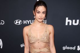 Camila Mendes Goes Boldly Chic in Mimchik Cutout Top & Micro Miniskirt