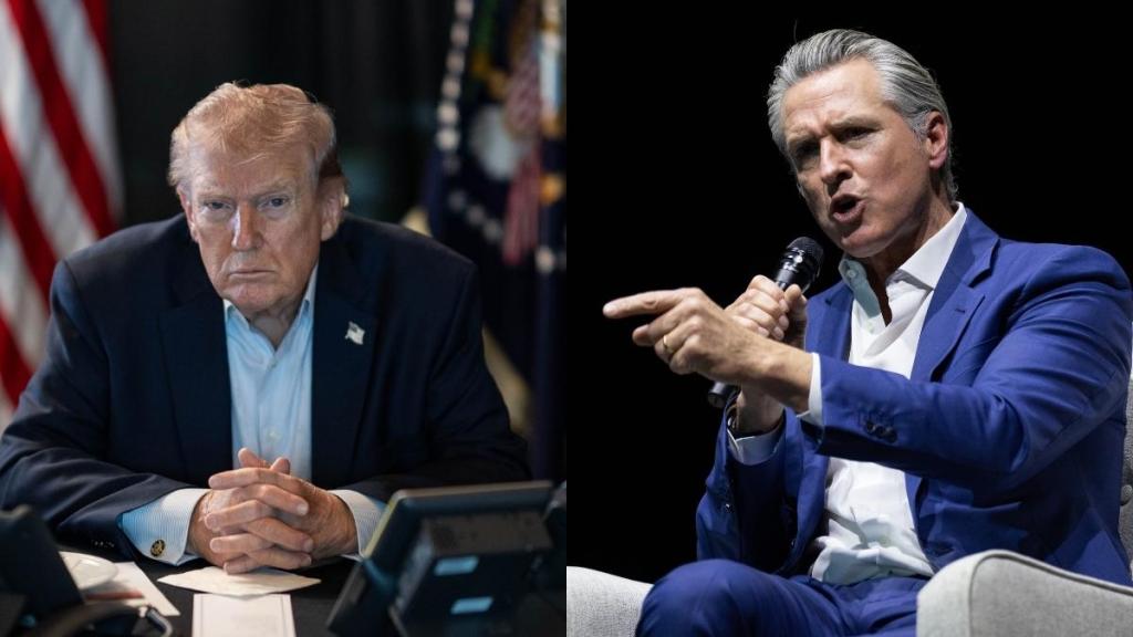 Gavin Newsom Blasts Donald Trump Over 'Fraud'