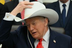 Donald Trump's Expensive Cowboy Hat at Oval Office Goes Viral