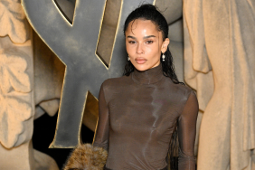 Zoe Kravitz Gives Slip Dresses a Respite in Monochromatic Saint Laurent Look
