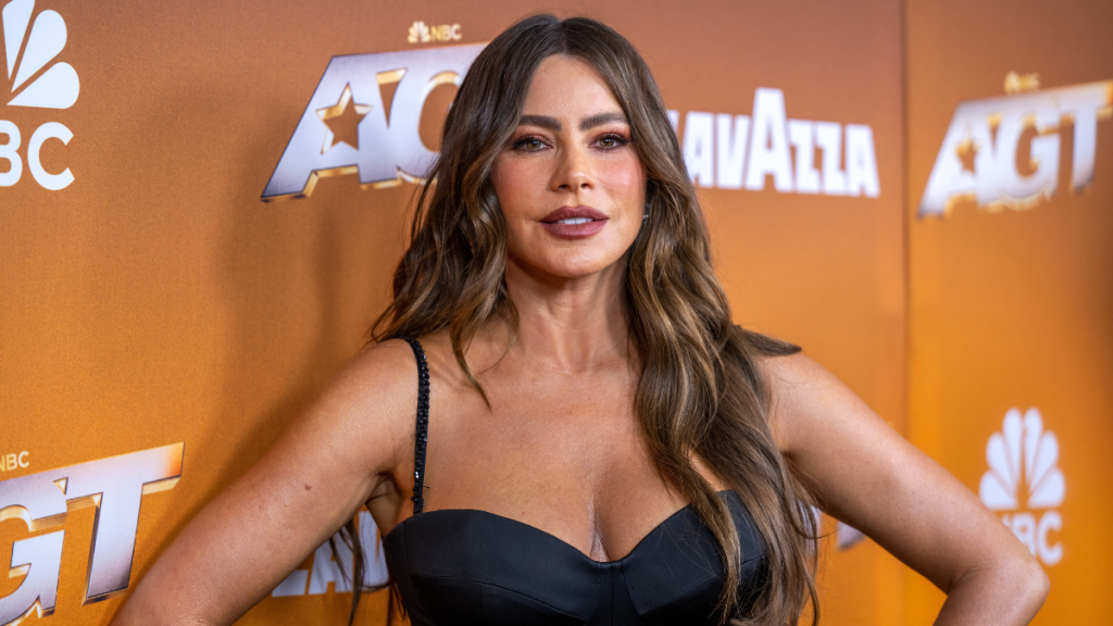 Sofia Vergara Pairs Sheer Lacy Slip Dress With $3K Bottega Veneta Bag