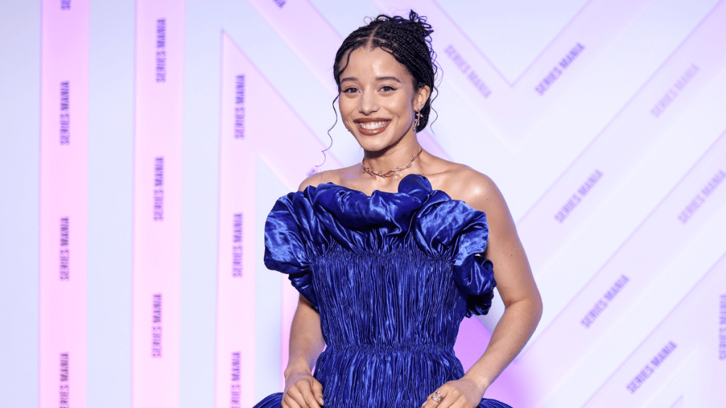 Chase Infiniti's Strapless Louis Vuitton Gown Look Is Unexpectedly Dramatic