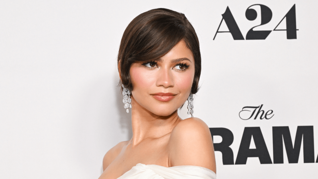 Zendaya's Patrick McDowell Crop Top & Skirt Look Gets Boldly Sheer Twist