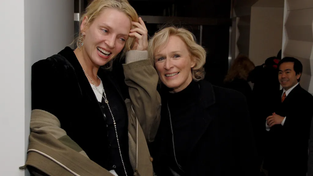 Uma Thurman and Glenn Close