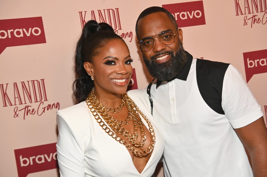 Kandi Burruss and Todd Tucker at the premiere of Kandi & The Gang