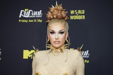 Plane Jane at the RuPaul's Drag Race Season 16 premiere