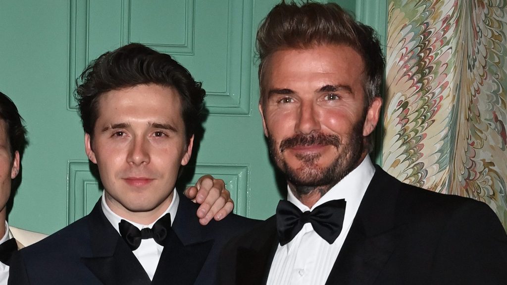 David Beckham and his estranged son