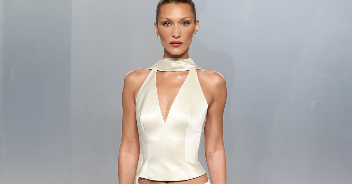 Bella Hadid’s Micro Minidress Has Fully Sheer Lacy Details&hellip;