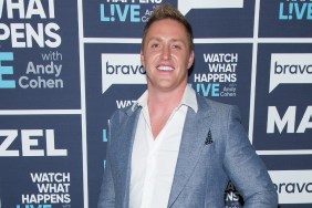 Kroy Biermann in a blue blazer backstage at Watch What Happens Live