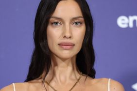 Irina Shayk Steals the Scene in Lacy Dress at Sanremo 2026