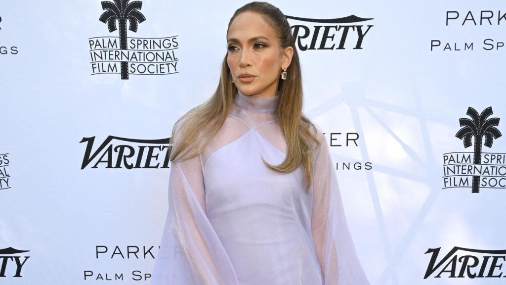Jennifer Lopez Keeps All Eyes on Her in Bold Nude Dress Amid New Release