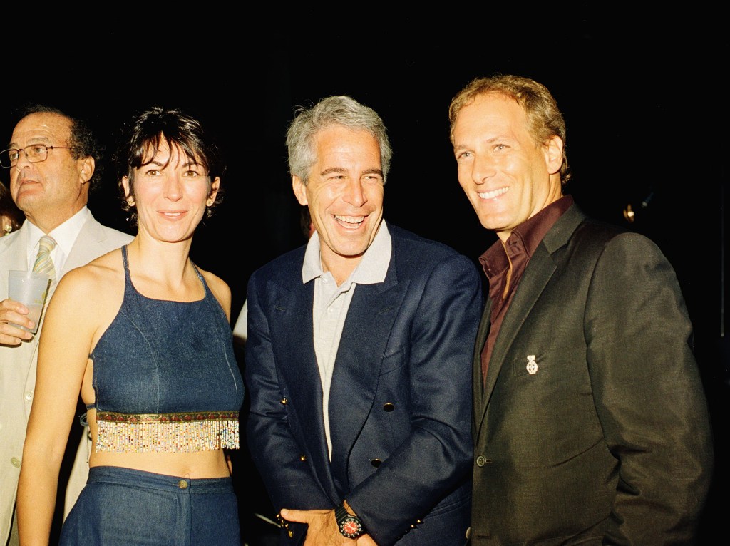 Jeffrey Epstein and Ghislaine Maxwell with ... omg not Michael Bolton 