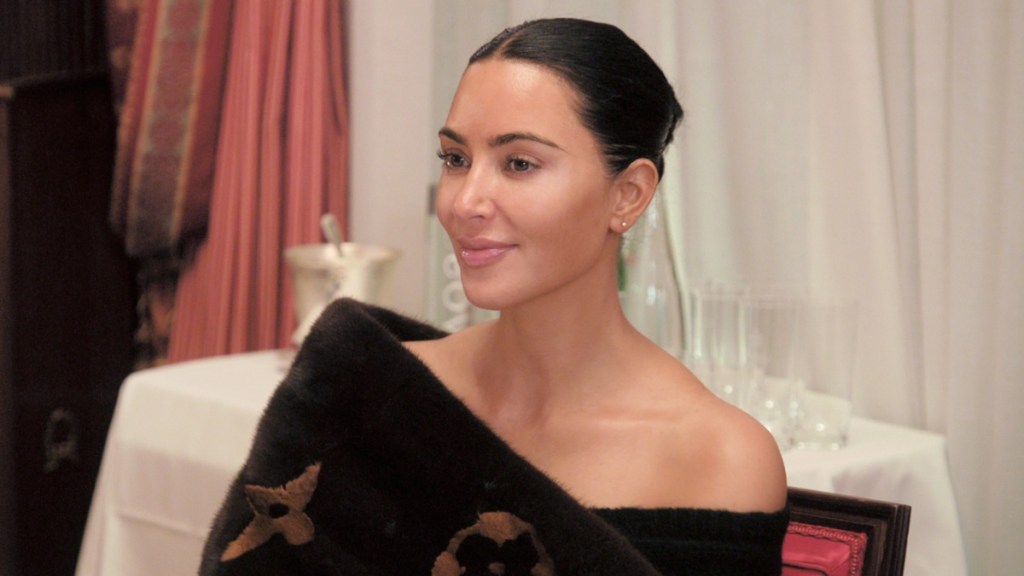 Kim Kardashian Owns the Spotlight in Striking On-Set Look