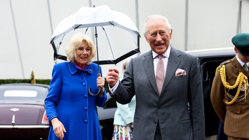 King Charles with his second wife