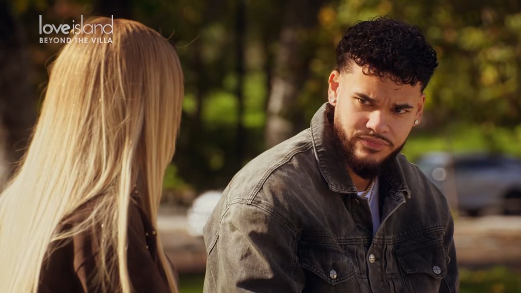 Bryan Arenales and Amaya Espinal in Love Island: Beyond the Villa Season 2