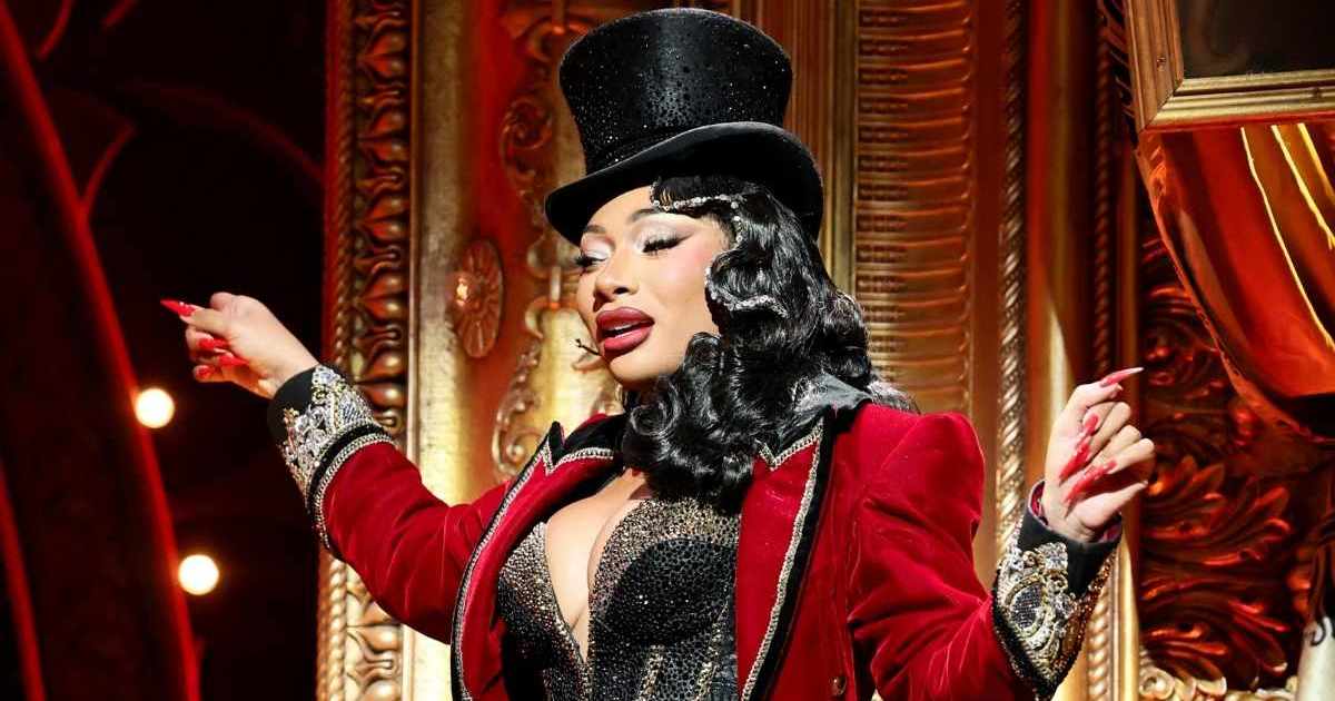 Megan Thee Stallion Wows in Sparkly Bodysuit for 'Moulin Rouge'