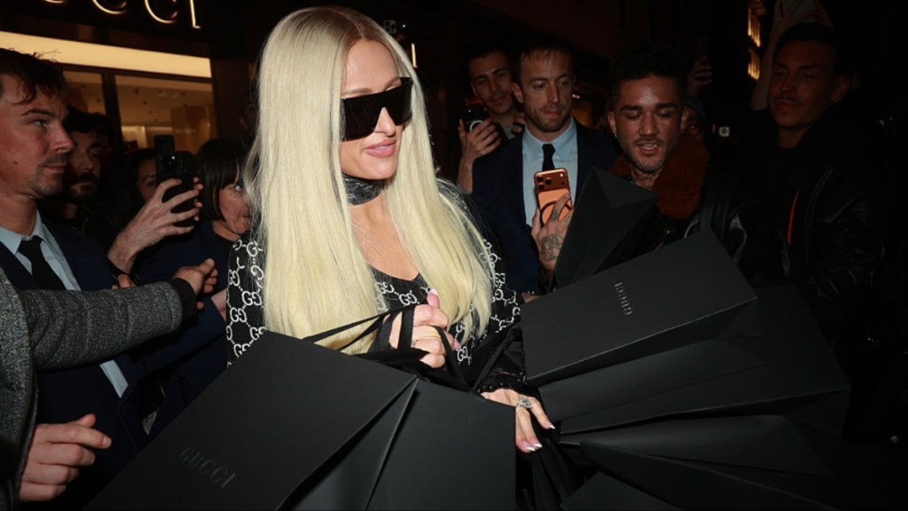 Paris Hilton Makes Waves in Sheer Outfit for Parívie Brand Moment