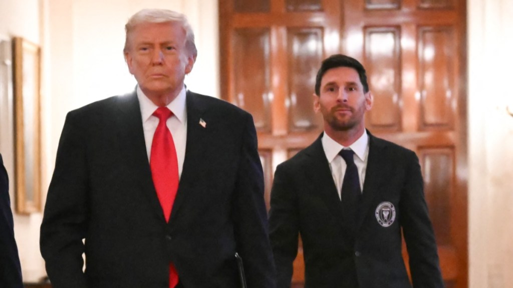 Lionel Messi & Donald Trump Meet at White House Has Fans Talking