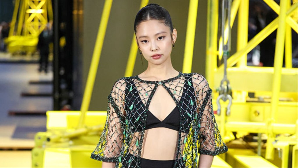 Blackpink's Jennie's See-Through Chanel Cardigan & Skirt Is So Spring