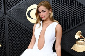 Addison Rae in Fully Sheer Tights Gives Britney Spears at Lollapalooza