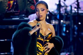 Doja Cat Dials up the Drama in Strapless Mugler Bodysuit for Vogue
