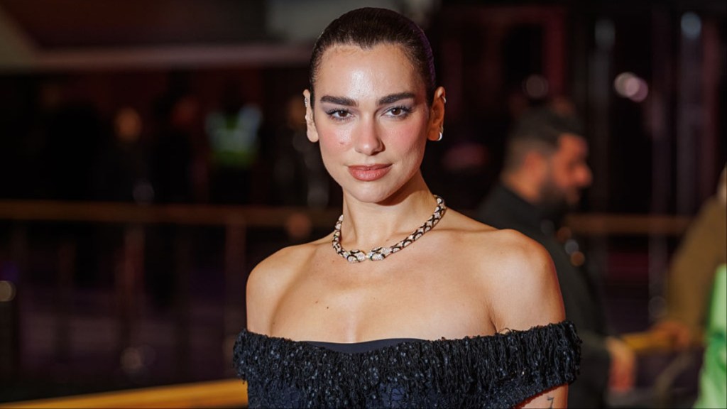 Dua Lipa Takes Over NYC in See-Through Balmain Dress With Daring Cutout