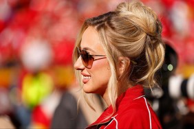 Brittany Mahomes Pulls a ‘Baywatch’ Move in Red Swimsuit in Beach Photos