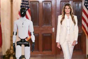 Donald Trump's Wife Walks Side-by-Side With Humanoid Robot for AI Summit