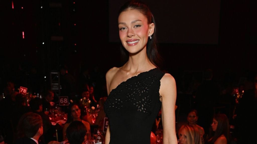 Nicola Peltz Goes Minimal in Nude Mini Shorts for Elle Spain