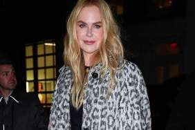 Nicole Kidman Poses in CK Shirt & Sheer Wolford Tights for Variety