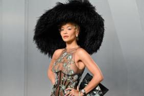 Rita Ora's Fully Sheer Tamara Ralph Corset Gown Features a Giant Bow