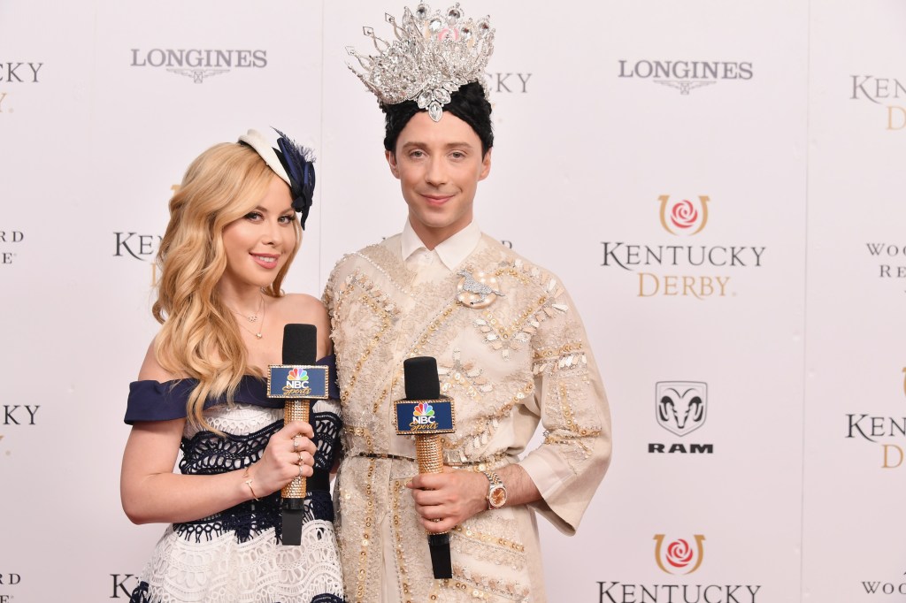 Tara Lipinski and Johnny Weir 