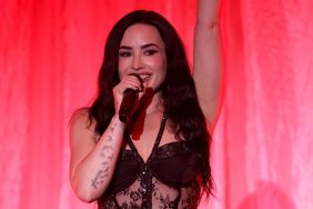 Demi Lovato’s Fully Sheer Micro Minidress Dominates Her Performance