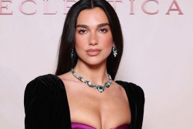 Dua Lipa Exudes Glamor in Balmain Dress With Super High Slit