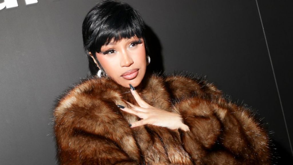 Cardi B's Michael Kors Coat Look Can Be Reimagined as Bold Slit Dress