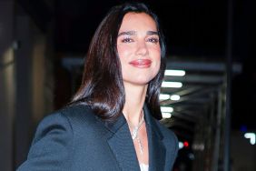 Dua Lipa Keeps It Fresh in Leather Skirt & Skirt Set for Nespresso